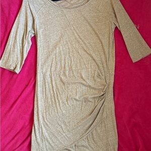 Free People Asymmetrical Dress in Tan